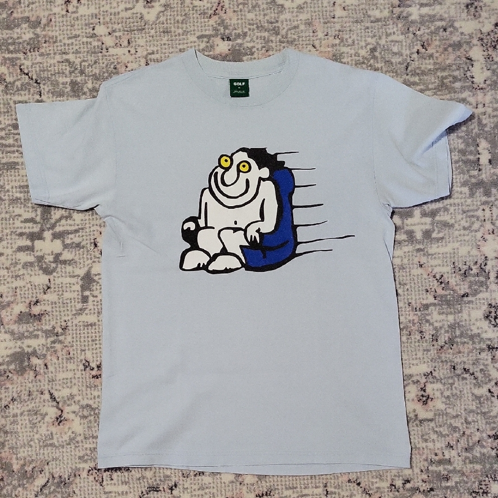 Golf Wang Blue Short Sleeve Tee with Graphic